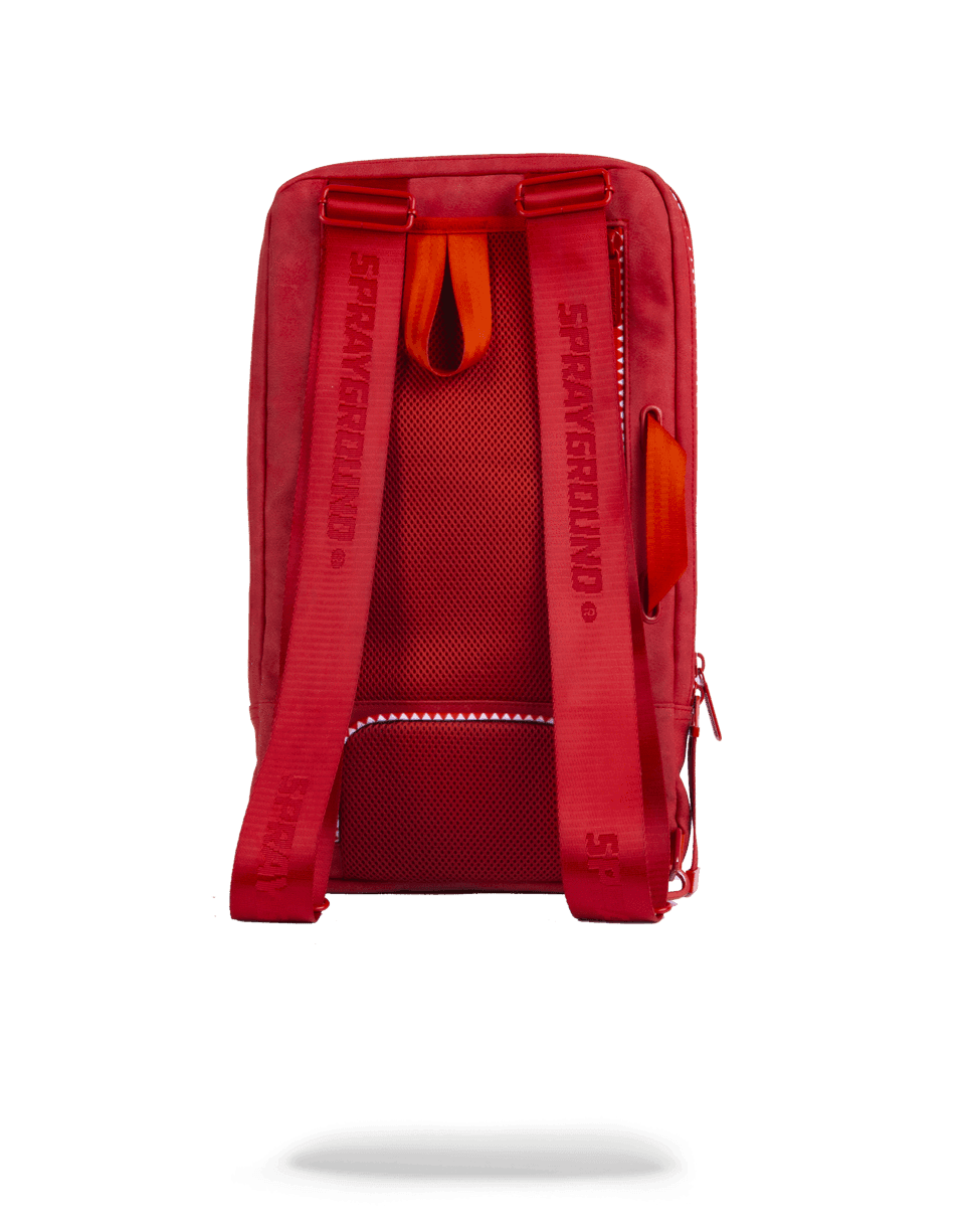 حقيبة القرش الحمراء (SHARK SMARTPACK (RED SEUEDE) LAPTOP BAG) حقيبة القرش الحمراء (SHARK SMARTPACK (RED SEUEDE) LAPTOP BAG)